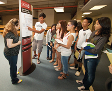 Wayfinding signs point students in right direction